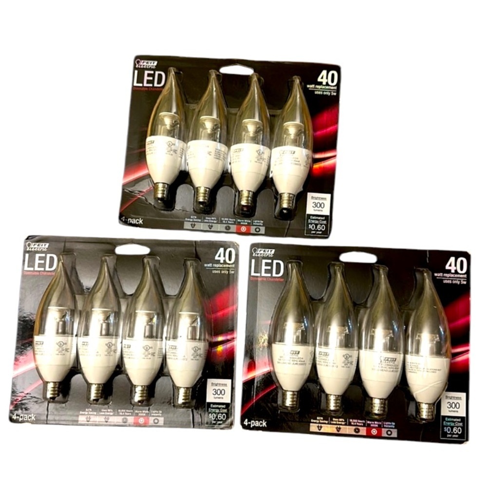 FEIT ELECTRIC LED Dimmavle chandelier bulbs 40 w